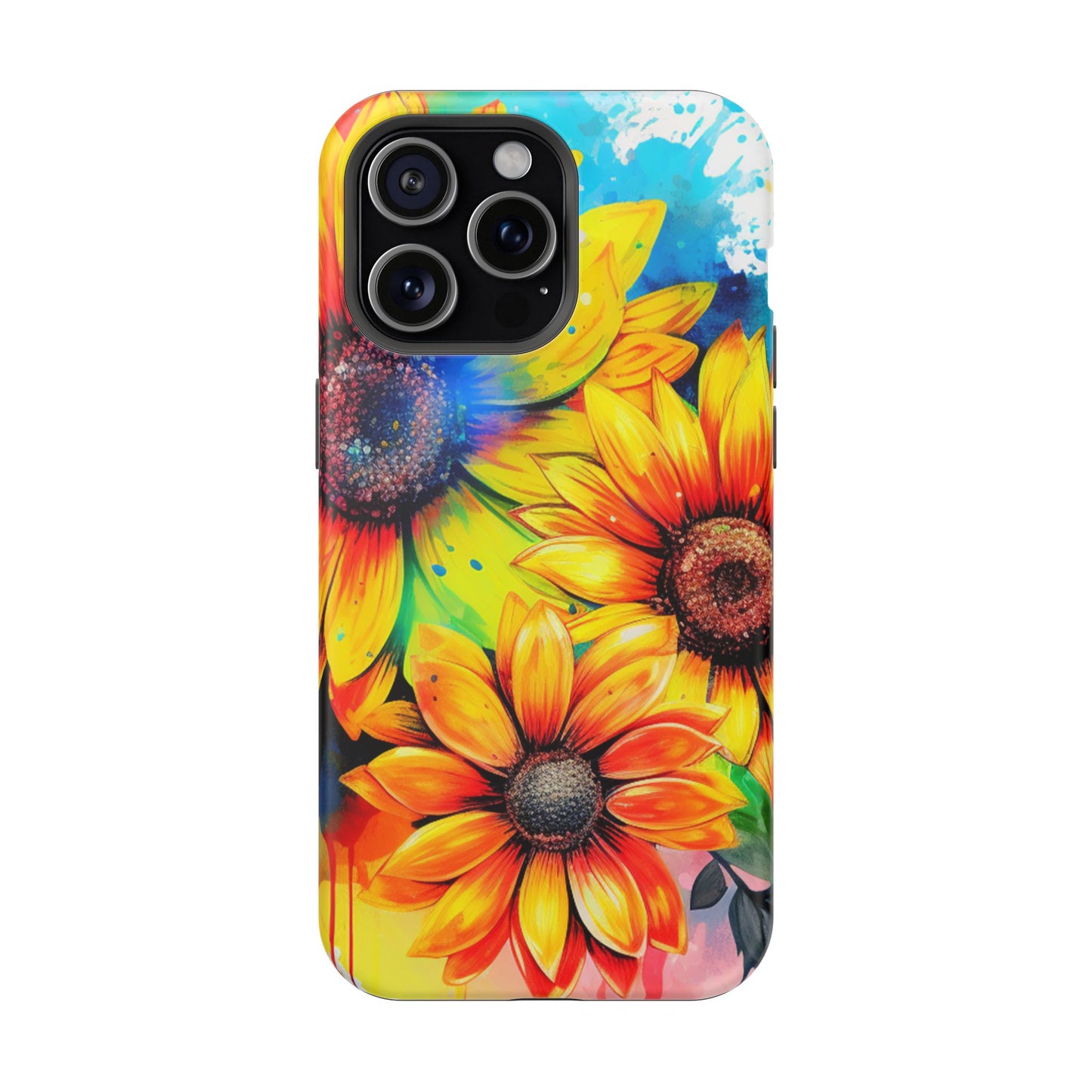 Vibrant Sunflower Splash - MagSafe iPhone Series Case