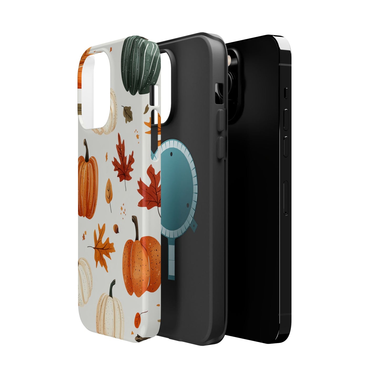 Autumn Pumpkin MagSafe iPhone Case – Fall Leaves and Harvest Design