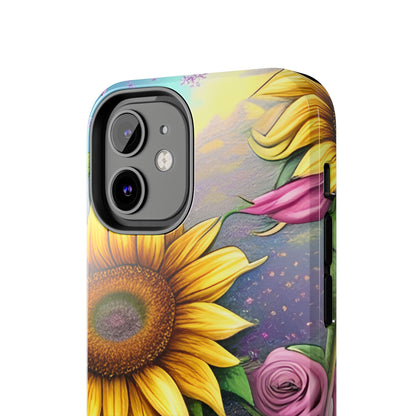 Whimsical Sunflower & Rose Garden - iPhone Series Case