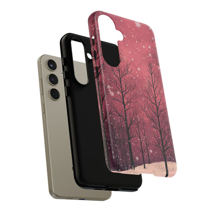 Pink Winter Twilight Forest - Samsung Galaxy Series Case