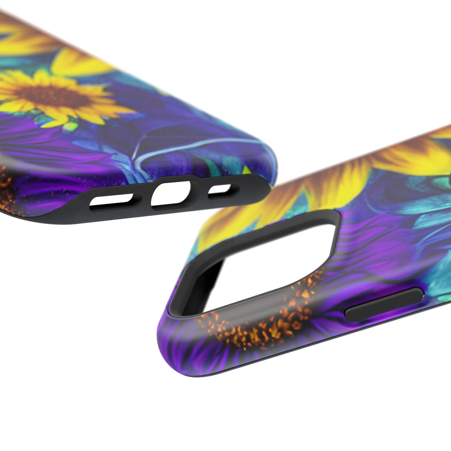 Purple & Gold Sunflower Dream - MagSafe iPhone Series Case