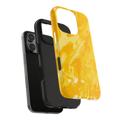 Luxe Yellow Marble iPhone Case – Stunning Golden Marble Texture