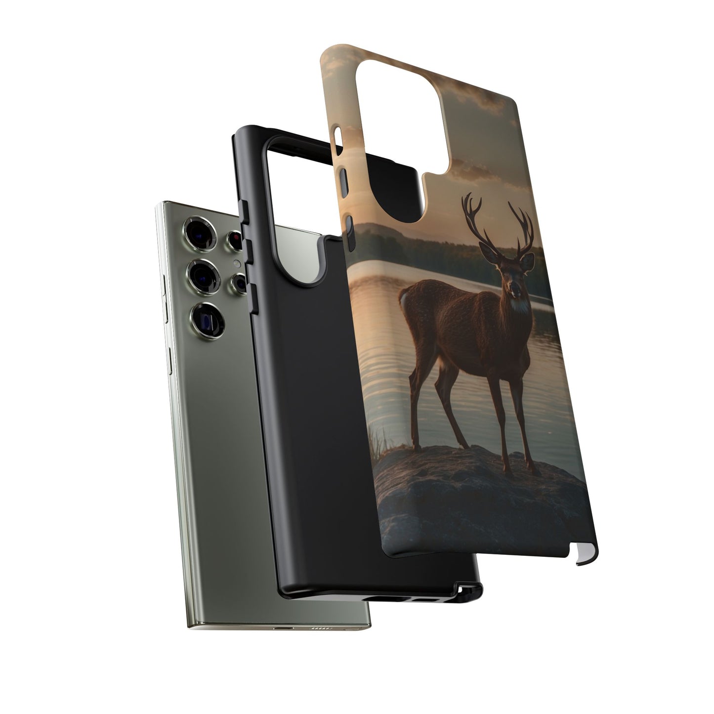 Majestic Stag at Sunset – iPhone Case