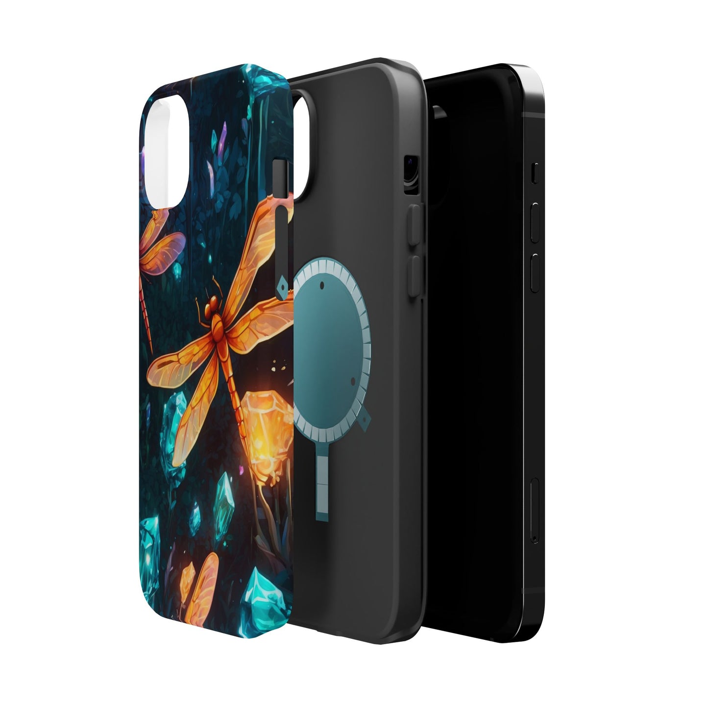 Mystical Dragonflies & Crystals – MagSafe iPhone Series Case