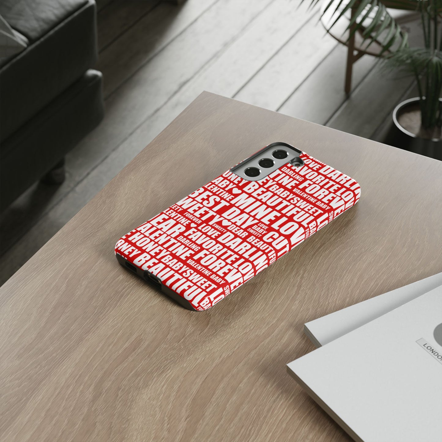 Valentine's Love Typography Samsung Galaxy Case