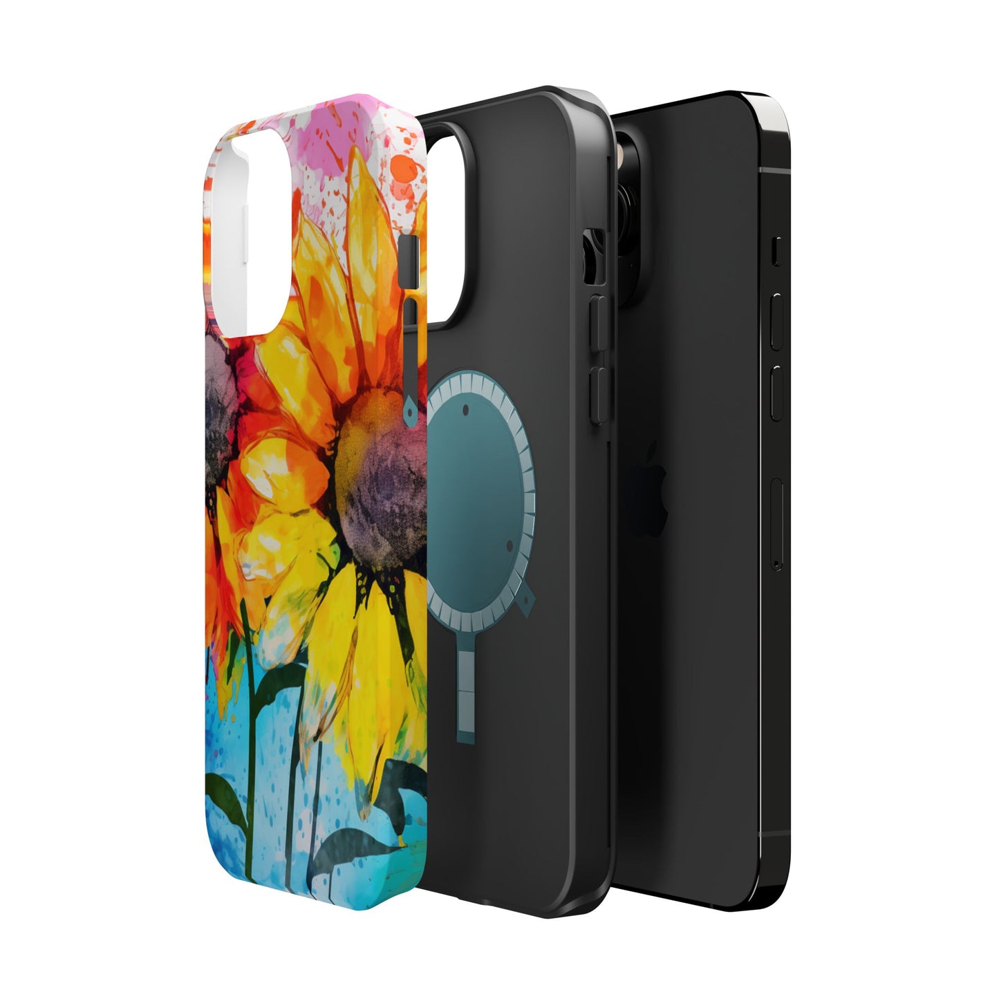 Bold Watercolor Sunflowers - MagSafe iPhone Series Case