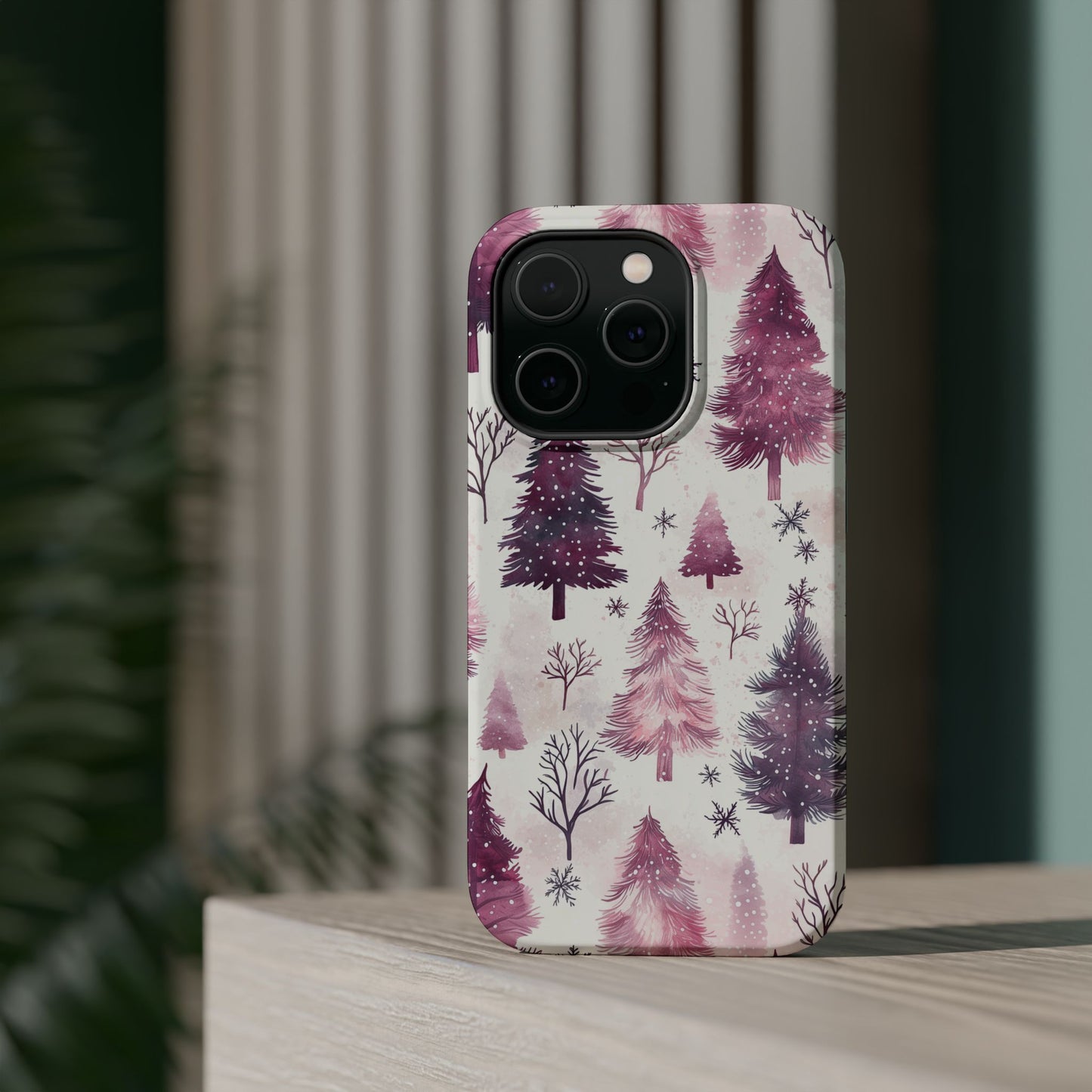 Winter Wonderland Purple Christmas Trees –  MagSafe iPhone Series Case