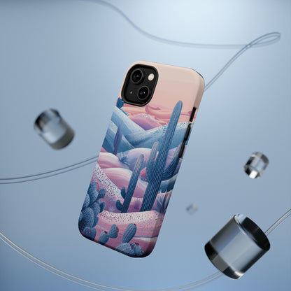 Desert Oasis MagSafe Case for iPhone – Cactus & Western Landscape Design for iPhone 15, 14 Pro Max, 13, and More!