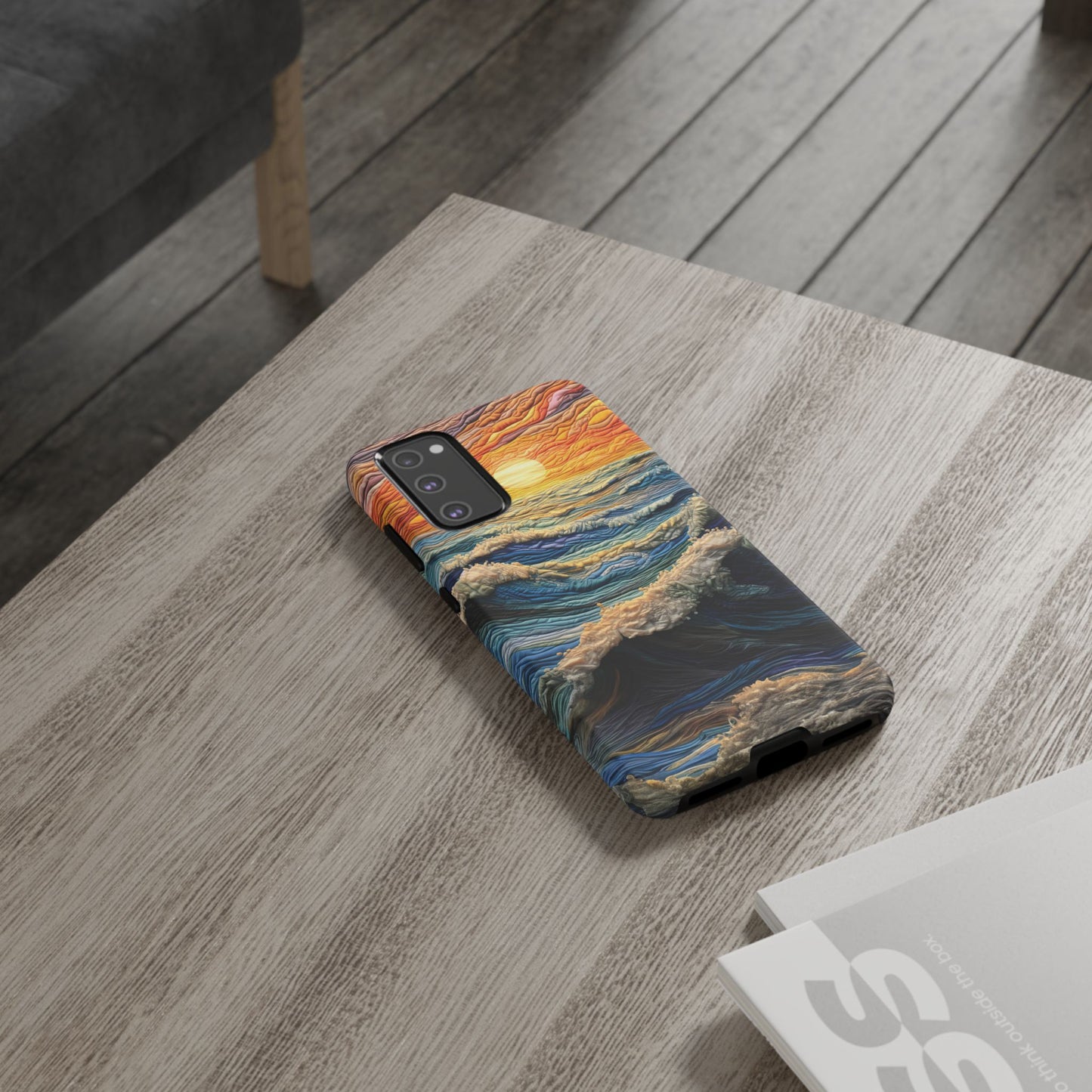 Textured Ocean Sunset Waves – Samsung Galaxy Series Case