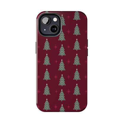 Retro Christmas Tree Pattern – iPhone Series Case