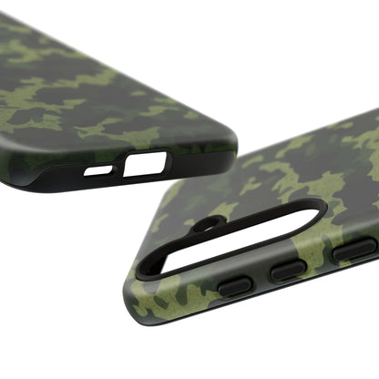 Dark Green Camouflage – Samsung Galaxy Case, Durable and Stylish