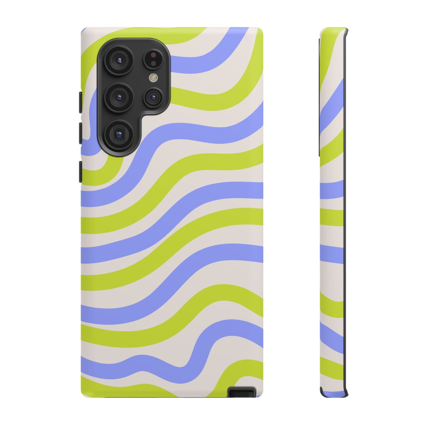 Neon Wave Samsung Galaxy Case – Bold Dual-Layer Protection with 70s-Inspired Vibe