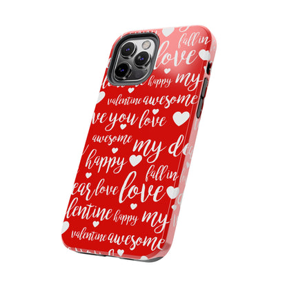 Valentine Words Pattern – iPhone Case