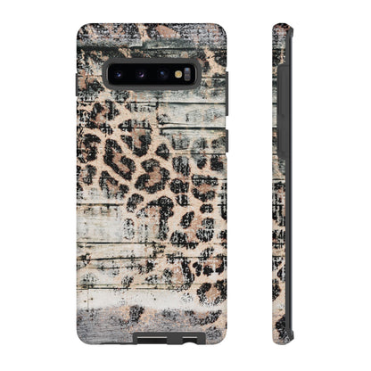 Rustic Leopard Wood Print - iPhone Series Case