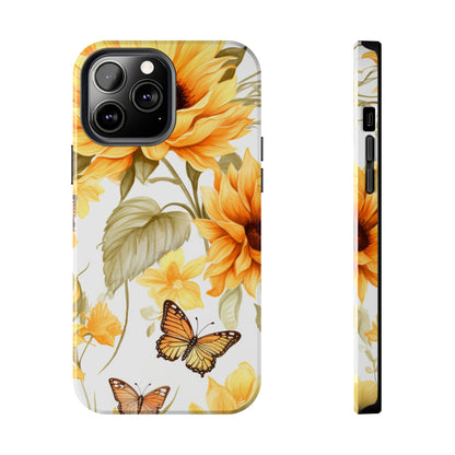 Sunflower & Butterfly Bliss - iPhone Series Case