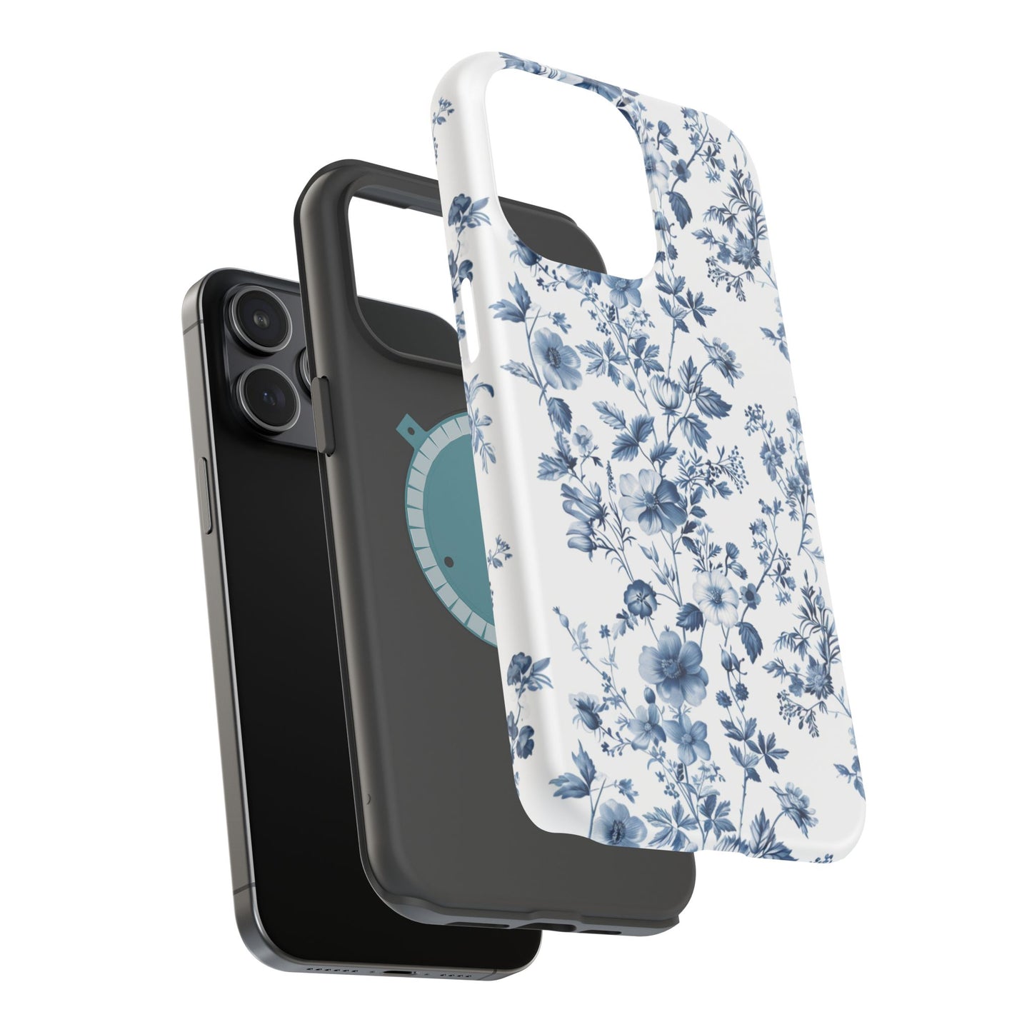 Enchanted Garden Blue Toile iPhone Case