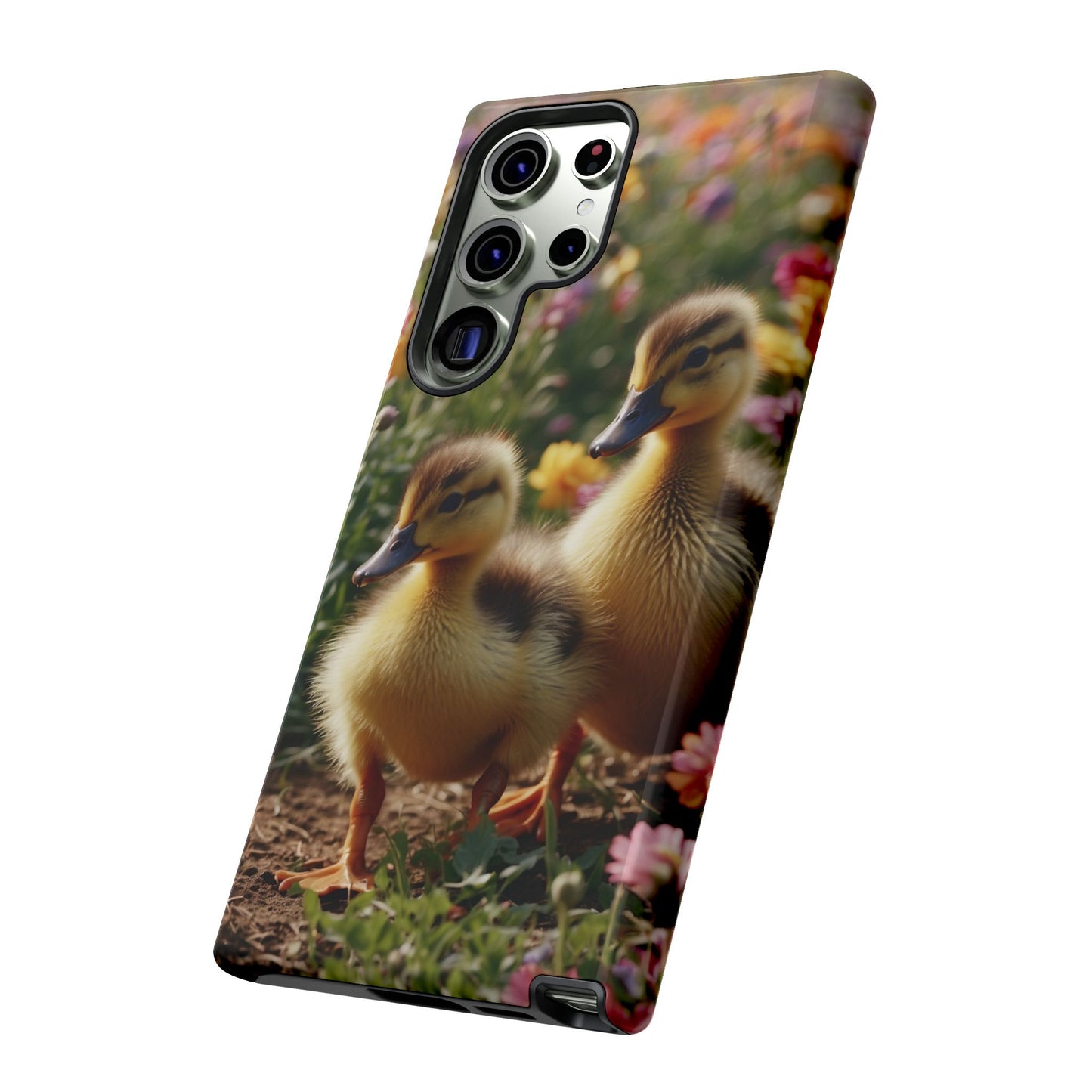 Charming Ducklings in Floral Garden - Samsung Galaxy Case