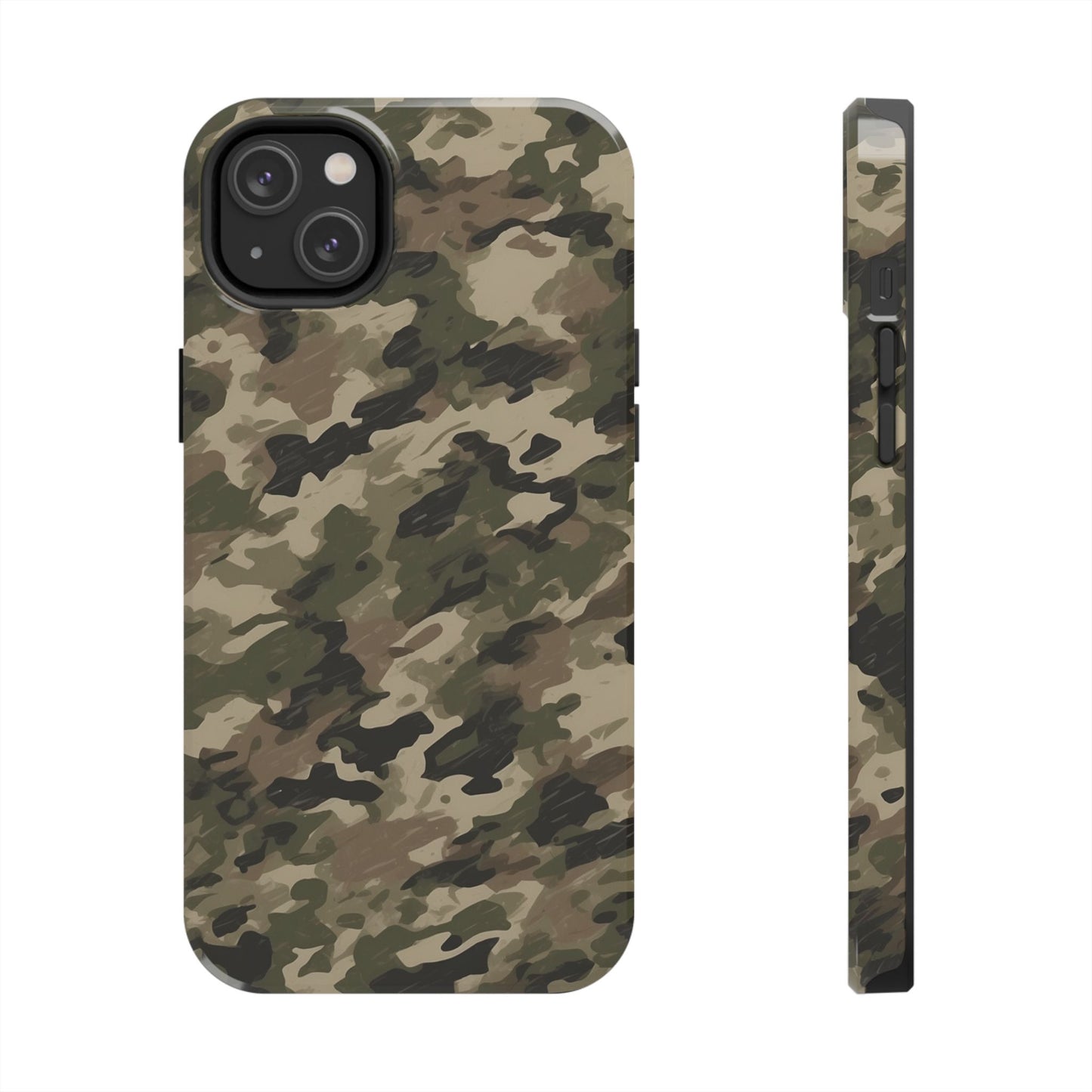 Classic Light Brown Camouflage – Durable iPhone Case with Timeless Design