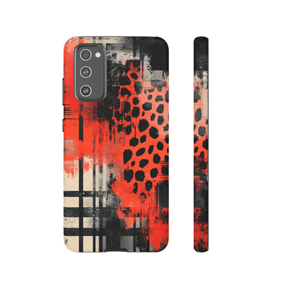 Cheetah Plaid Case – Red & Black Pattern