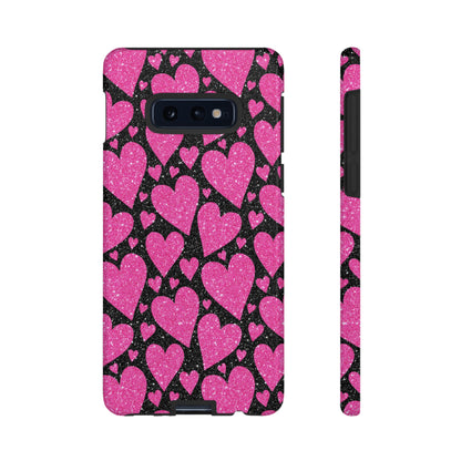 Glitter Hearts Samsung Galaxy Case