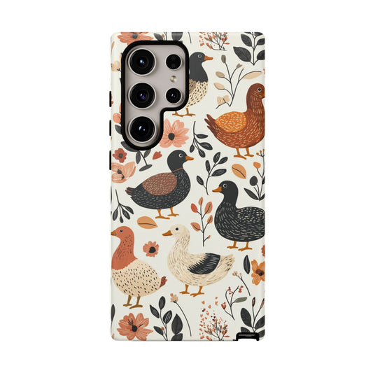 Vintage Duck Case – Floral & Leaf Design