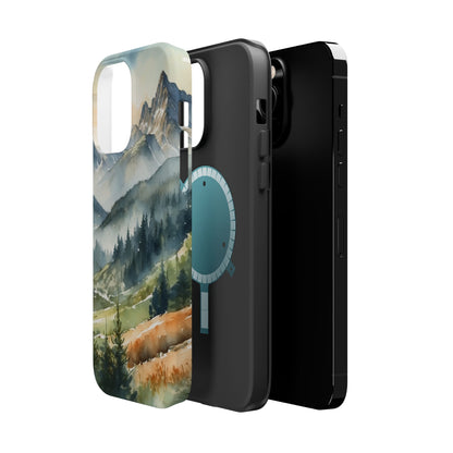 Serene Alpine Forest - MagSafe iPhone Case