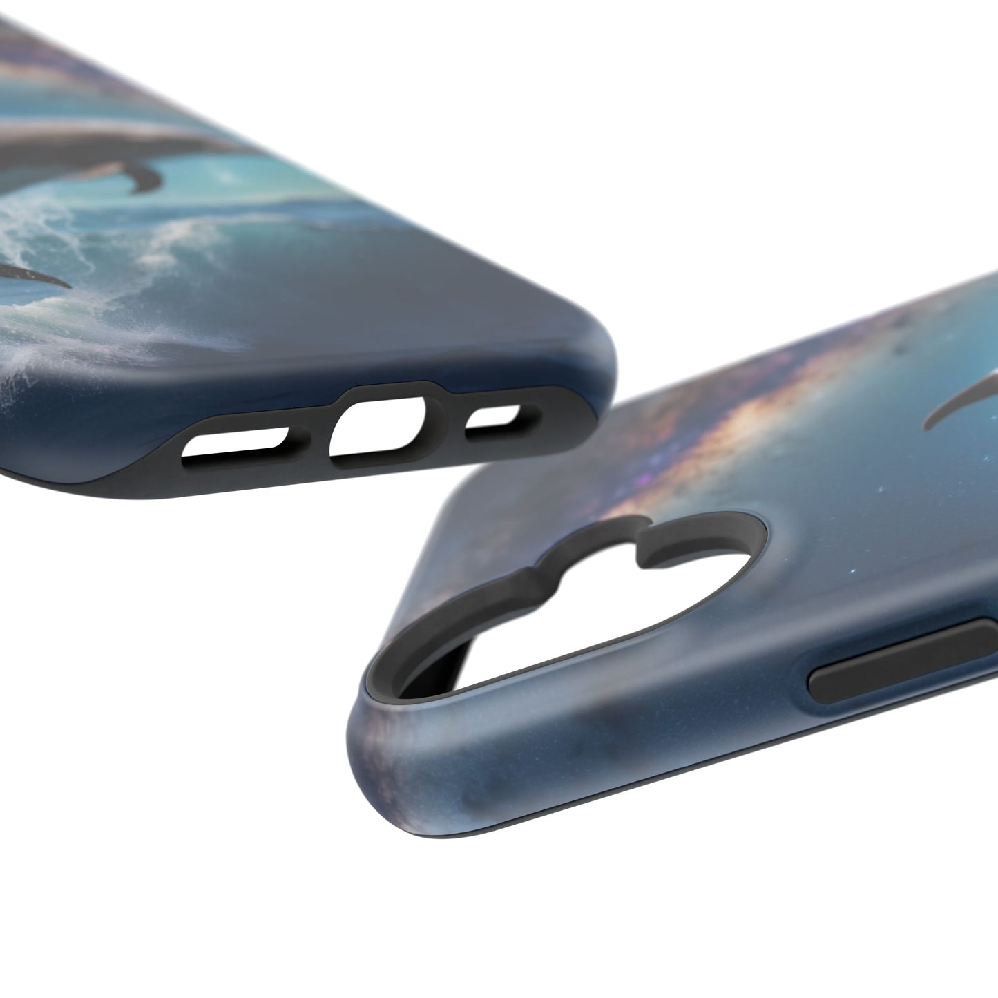 Dolphin Galaxy Splash - MagSafe-Compatible Case