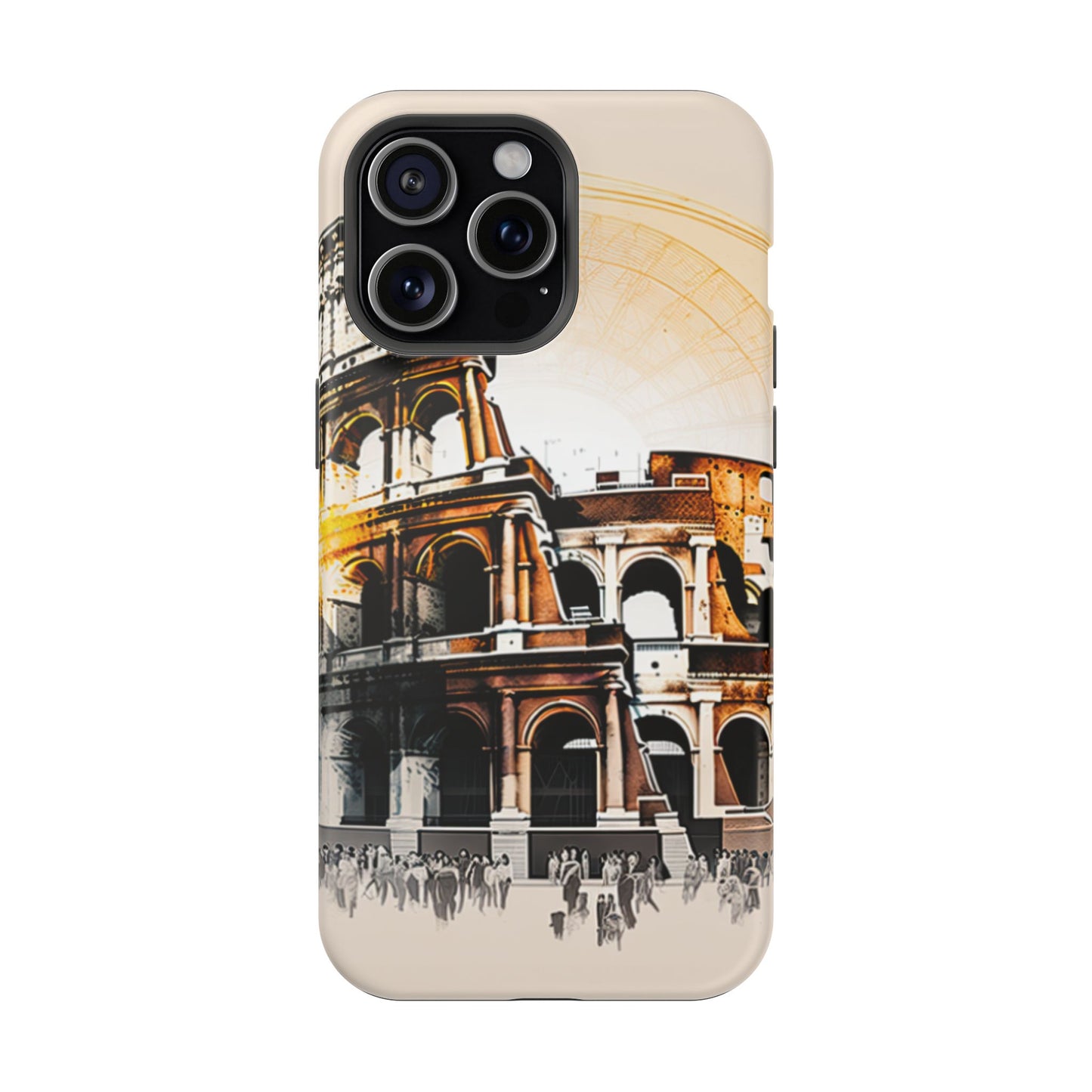 Rome Colosseum MagSafe iPhone Case - Italian Landmark with Wireless Charging Compatibility