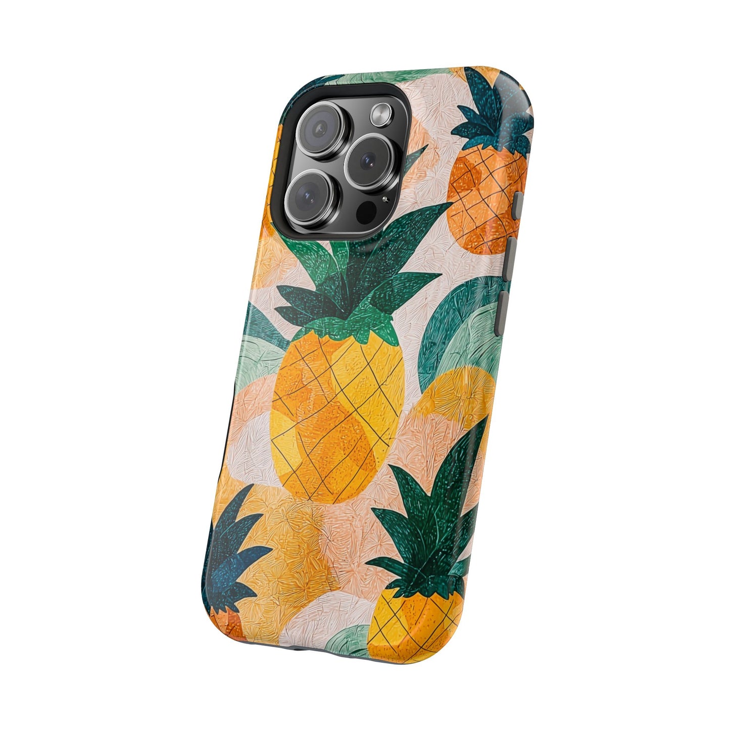 Tropical Pineapple MagSafe iPhone Case – Vibrant Fruit Design, Tough Dual-Layer Protection