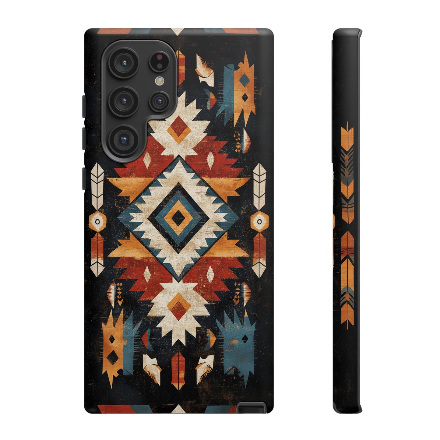 Southwestern Arrow & Diamond Tough Samsung Galaxy Case – Bold Tribal Design, Dual-Layer Protection
