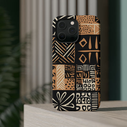 Tribal Geo-Pattern MagSafe Case – Bold Ethnic Design