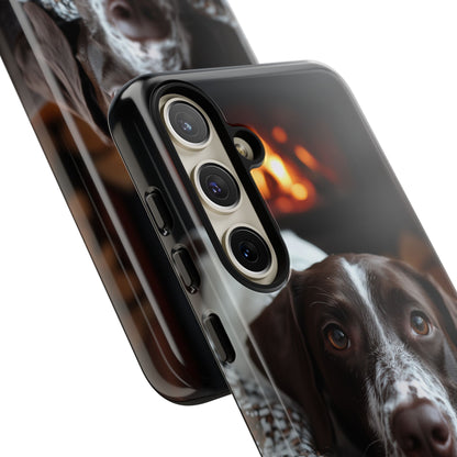 Relaxed German Shorthaired Pointer Samsung Galaxy Case – Rustic Charm Protective Cover