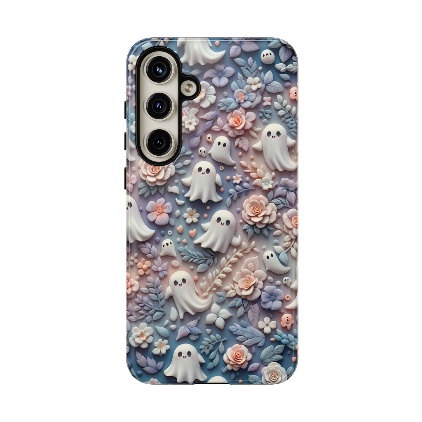 Ghosts Flowers Phone Case - Enchanting Ethereal Aesthetic