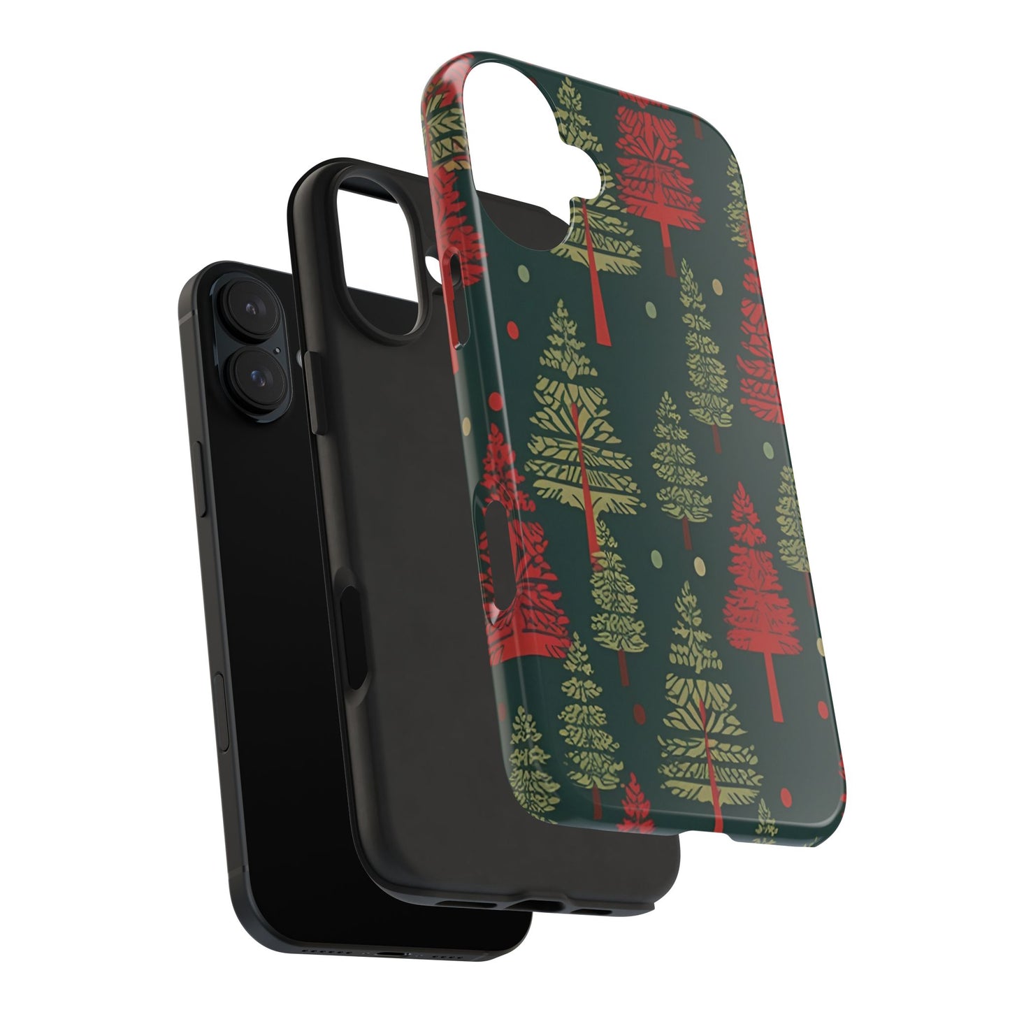 Retro Christmas Trees Pattern - iPhone Series Case