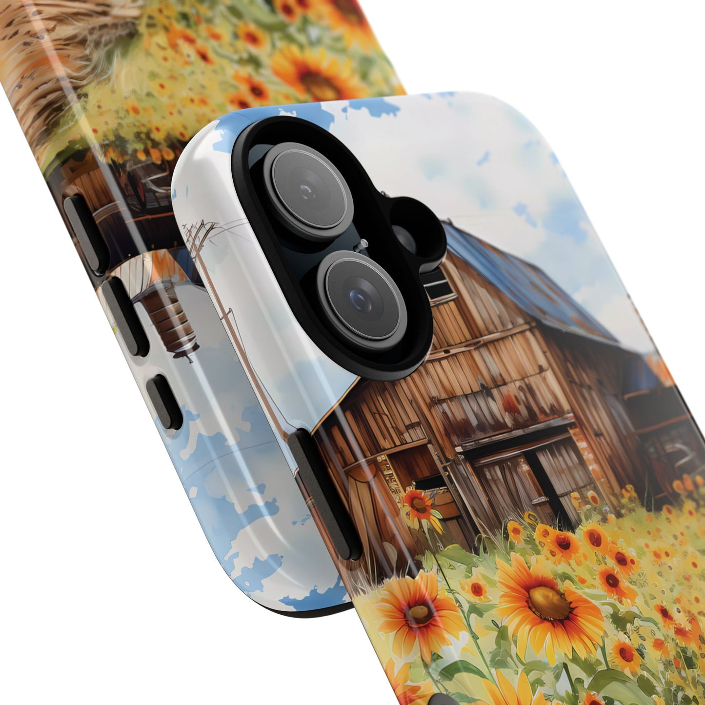 Sunflower iPhone Case  Rustic Farm Style