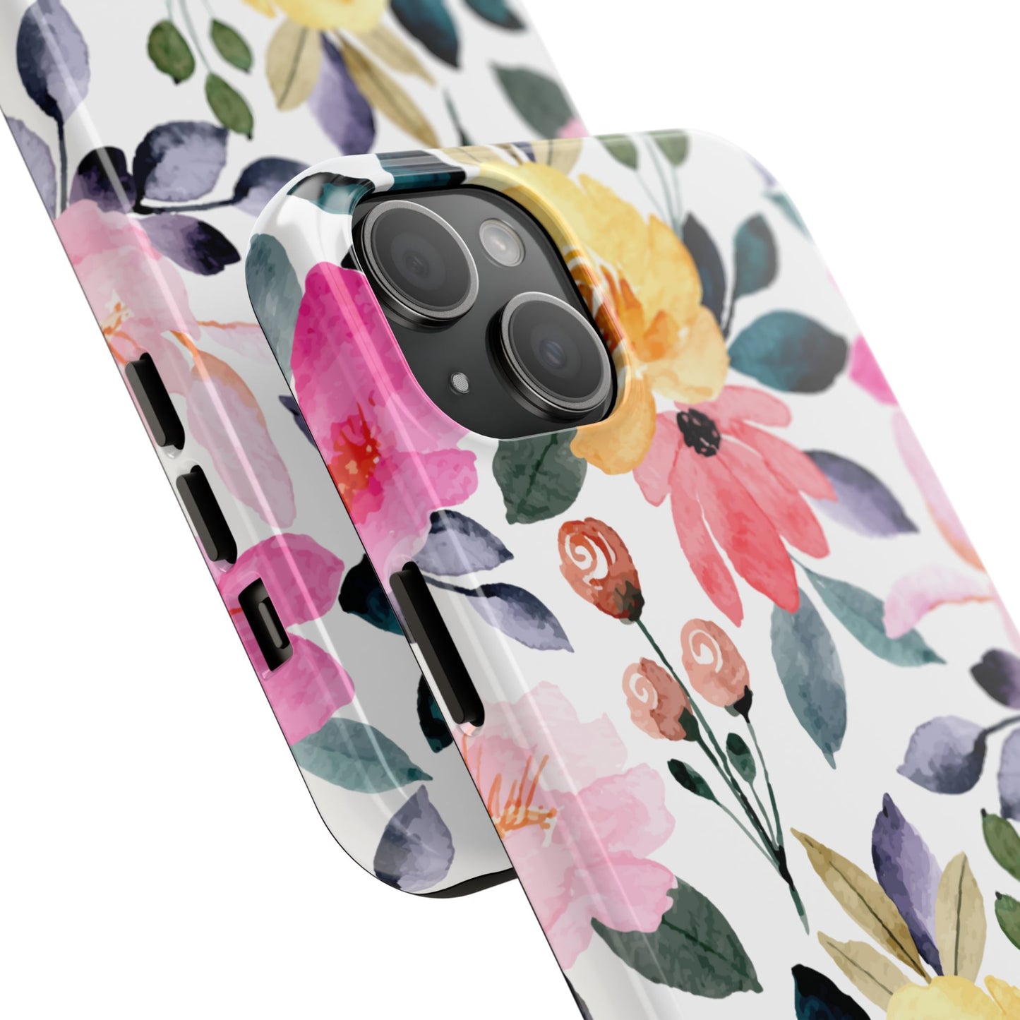 Blossoming Beauty – iPhone Series Case with Vibrant Watercolor Flowers