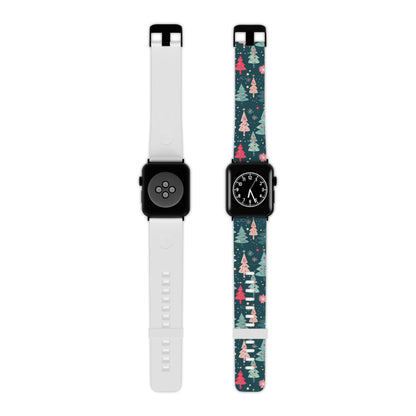 Whimsical Christmas Trees Apple Watch Band