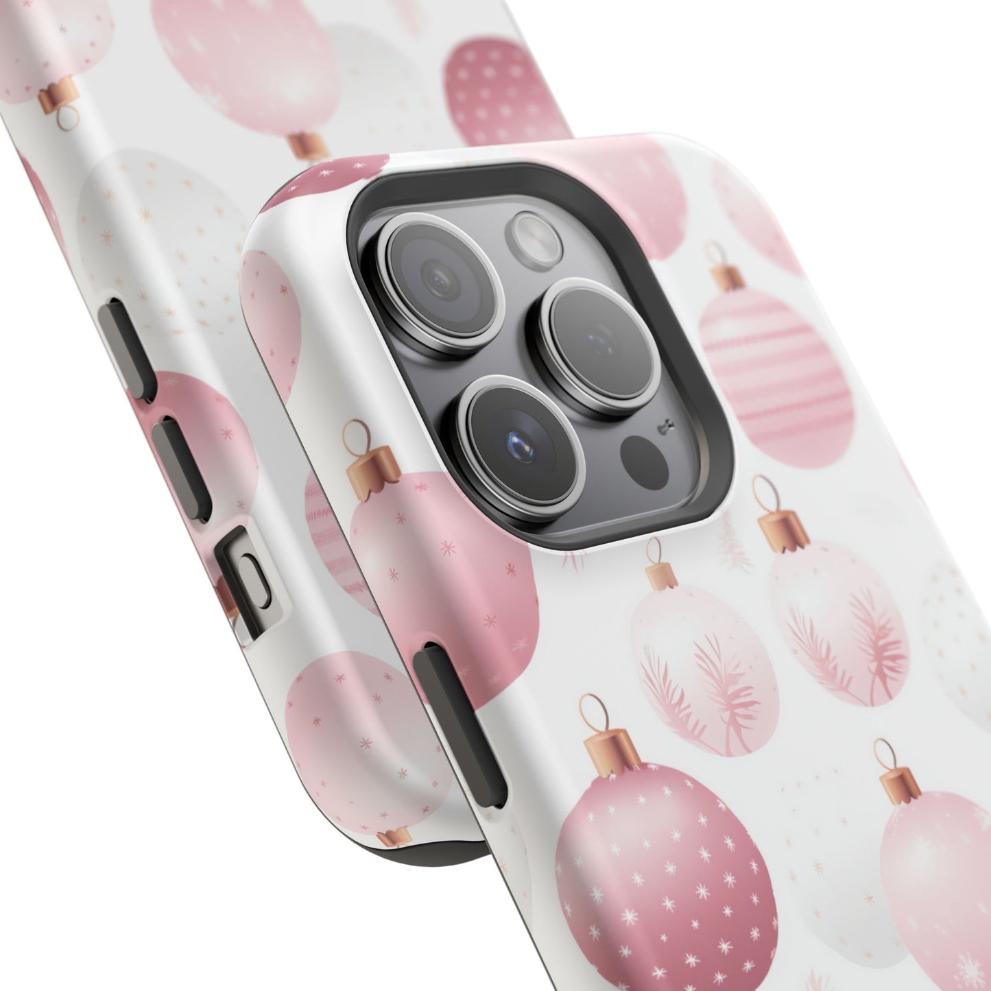 MagSafe iPhone Case: Merry in Pink – Christmas Balls