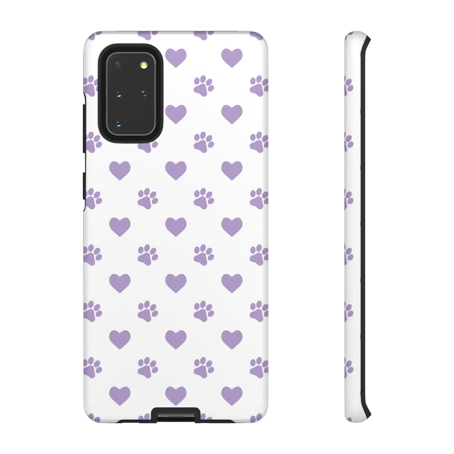 Paw Prints & Hearts – Samsung Galaxy Case, Cute and Durable Design