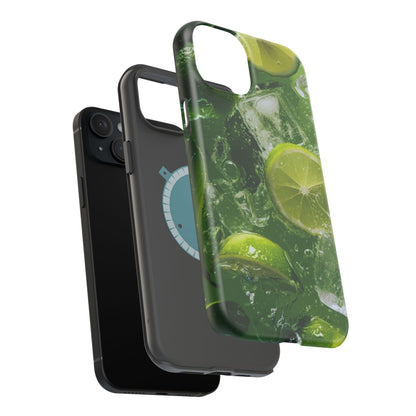 Refreshing Lime Splash MagSafe iPhone Case – Tough Protection, Vivid Dual-Layer Design