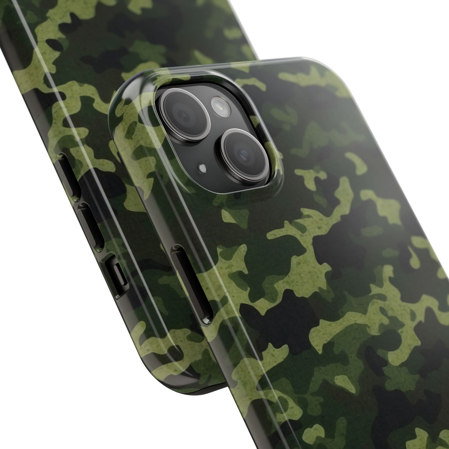 Dark Green Camouflage – iPhone Case, Rugged and Slim Design