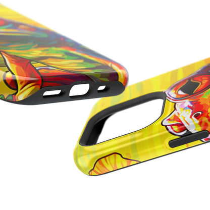 Vibrant Rainbow Frog Design – MagSafe iPhone Case