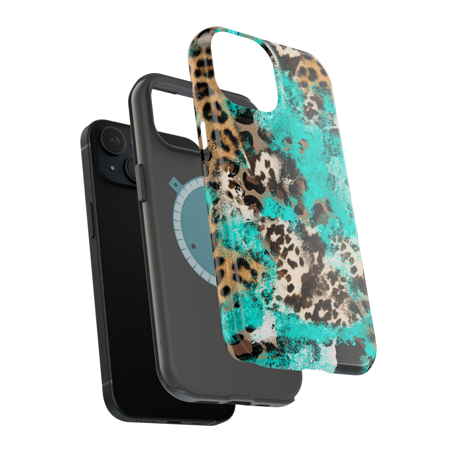 Aqua Splash Leopard - MagSafe iPhone Series Case