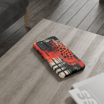 Cheetah Plaid Case – Red & Black Pattern