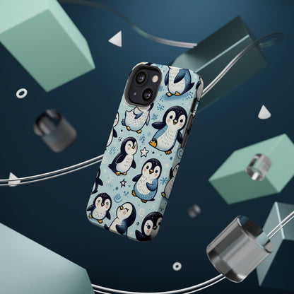 Cute Penguin Parade iPhone Case