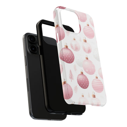 iPhone Case: Merry in Pink – Christmas Balls