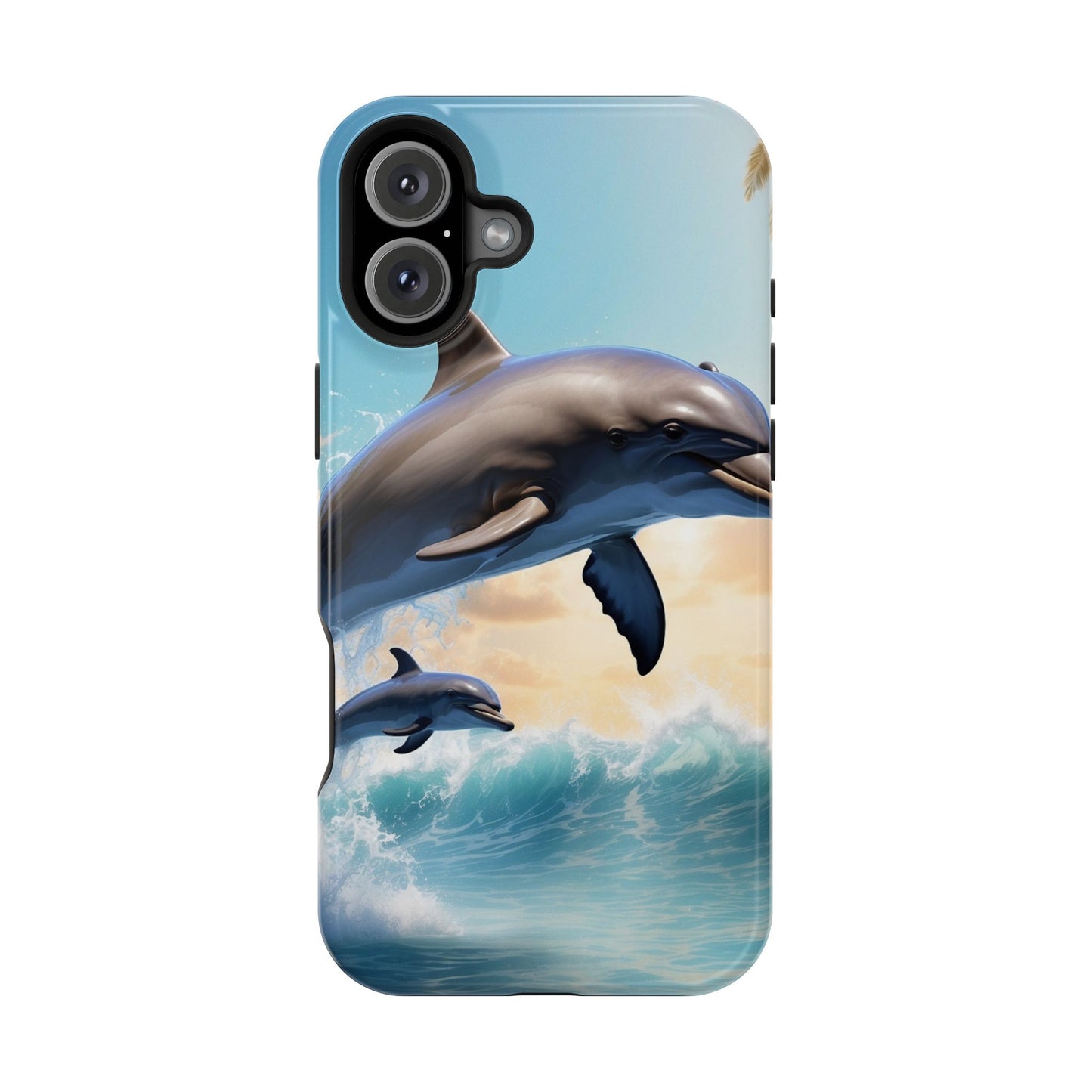 Dolphin Galaxy Splash - MagSafe-Compatible Case