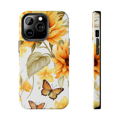 Sunflower & Butterfly Bliss - iPhone Series Case