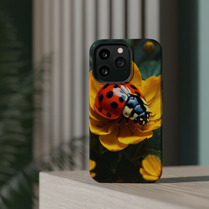 Yellow Blossoms with Bug Accent - MagSafe iPhone Case