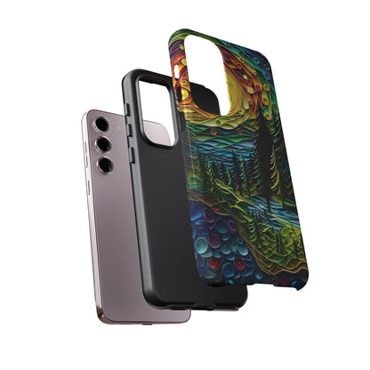 Radiant Forest Sunset Samsung Galaxy Case – Artistic Landscape Design